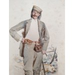 Julian Fałat (1853 -1929) - Count Józef Potocki , color photogravure, Vienna 1897