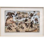 ZISKA (b. 1987 -) Art brut, - abstraction, drawing, Paris ca. 2010