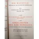 Max Hasak - Edificio ecclesiastico - Manuale di architettura, Lipsia 1927 [ architettura sacra ].