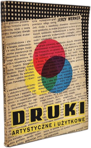 Werner Jerzy, Druki artystyczne i użytkowe - Warszawa 1955 [ drukarstwo, techniki druku - drzeworyt, reklama, plakat ]