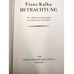 Franz Kafka - Riflessioni - 18 litografie Hermann Naumann, Lipsia 1989