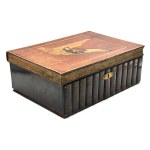 Wooden casket in the form of a book, folk art, Podhale (?) early 20th century.