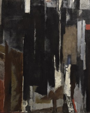 Jerzy SKREBEC (1926-1995), Kompozycja abstrakcyjna, 1986
