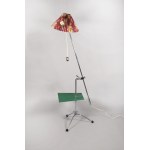 Standing lamp with table