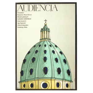 Jerzy Flisak (1930 Warsaw - 2008 Warsaw), Poster for the film Audience dir. Ferreri Marco, 1973