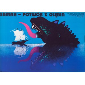 Mieczyslaw Wasilewski (b. 1942, Warsaw), Poster for the film Ebirah dir. by Jun Fukuda, 1978
