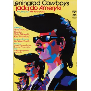 Waldemar Swierzy (1931 Katowice - 2013 Warsaw), Poster for the film Leningrad Cowboys go to America directed by Aki Kaurismäki, 1992.