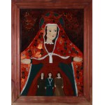 Anna KURZĄTKOWSKA, Mother of God (painting on glass)