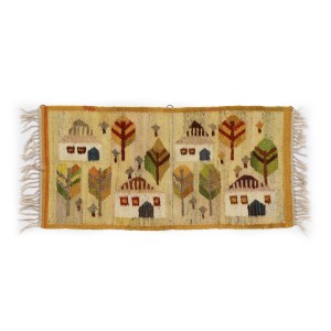 Kilim with houses