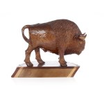Wood carving: "Bison"