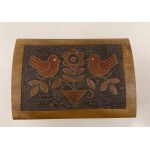 Inlaid trunk, "FOTO-PAM" in Krakow