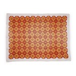 Linen tablecloth with caviar motif