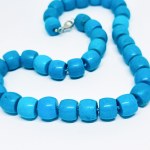 Silver Necklace with Turquoise