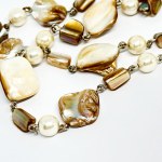 Silver Necklace with Freshwater Pearls