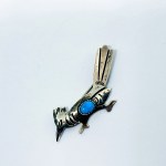 Silver Navajo Brooch with Turquoise