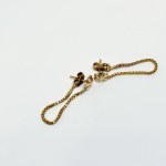 Gold chain earrings