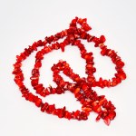 Red coral necklace