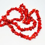 Red coral necklace