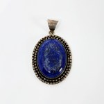 Silver Pendant with Lapis Lazuli