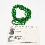Tsavorite necklace, certificate