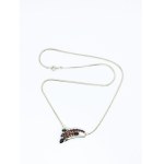 Necklace with garnets, 333 gold