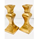 Brass Indian Candlestick Holder with Label