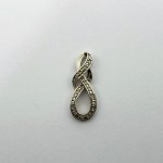 Sterling silver pendant with Diamonds approx. 0.13 Ct