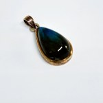 Sterling silver pendant with Labradorite in the shape of a drop