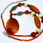 Silver Agate Necklace