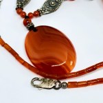 Silver Agate Necklace