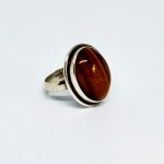 Silver ring with Tiger Eye