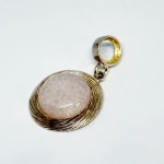 Silver Pendant with Quartz