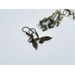 Set of 5 silver pairs of earrings