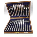 Silver-plated table set for 12 Alexander Scott in original packaging