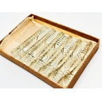 Crystal cutlery coasters in a box