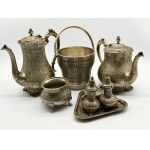 Unique thickly silver plated decorated set