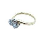 750/18k gold ring with 0.50 ct diamonds, certificate