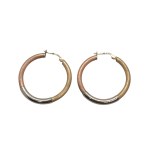 585/14K gold circle earrings