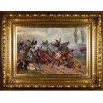 Wojciech KOSSAK (1856-1942), Battle of Jägersdorf 1757