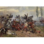 Wojciech KOSSAK (1856-1942), Battle of Jägersdorf 1757
