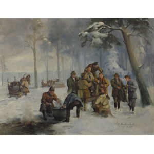Mieczysław SERWIN-ORACKI (1912-1977), Nach der Jagd, 1950