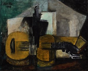 Alicja HALICKA (1894-1975), Martwa natura z gitarą