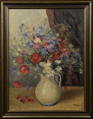 Irena WEISSOWA (ANERI) (1888-1981), Bukiet polnych kwiatów w wazonie