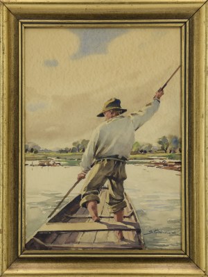 Stanisław GIBIŃSKI (1882-1971), Wioślarz
