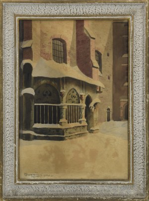 Marian SZCZERBIŃSKI (1900-1981), Ogrójec przy kościele św. Barbary w Krakowie