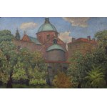 Ludwik LESZKO (1890-1957), Kościół św. Piotra i Pawła w Krakowie (od wschodu), 1943