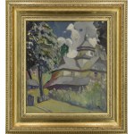 Józef KIDOŃ (1890-1968), Zabudowania wśród drzew