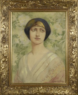 Piotr STACHIEWICZ (1858-1938), Portret kobiety