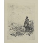 Walery ELJASZ-RADZIKOWSKI (1841-1905), Baca pod szałasem z psem