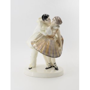 PACYKOV - Faience and Terracotta Factory (1912-1939), Pierrot and Colombina